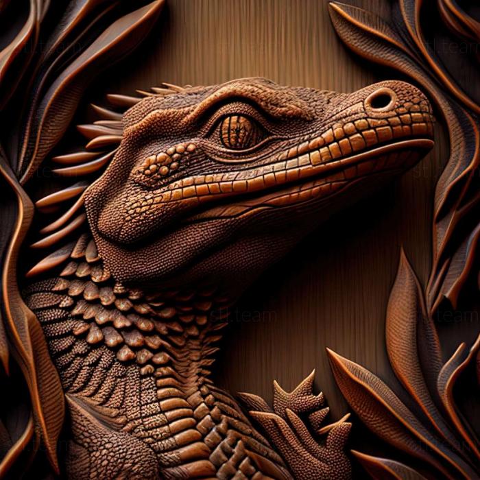 3D модель Varanus bitatawa (STL)